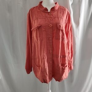 CJ Banks Coral Utility Jacket